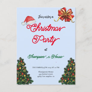 Árboles verdes simples tipografía feliz navidad