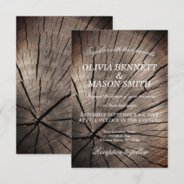 Árboles y naturaleza - Invitación a matrimonio tex