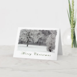 Árboles y Nieve Feliz Navidad