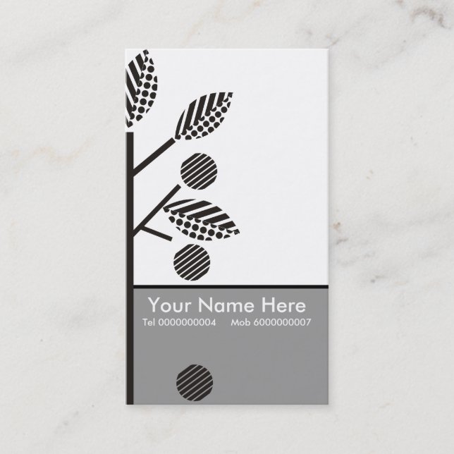 Árboles Y Sus Tarjetas Comerciales De Frutas (Anverso)