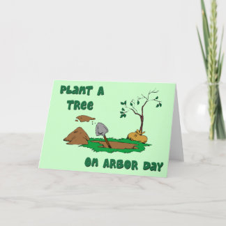 Arbor Day-plantar una tarjeta de árbol