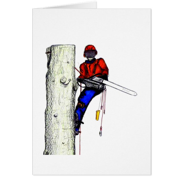 Arborismo de cirujano árbol en el trabajo actual d (Frente)