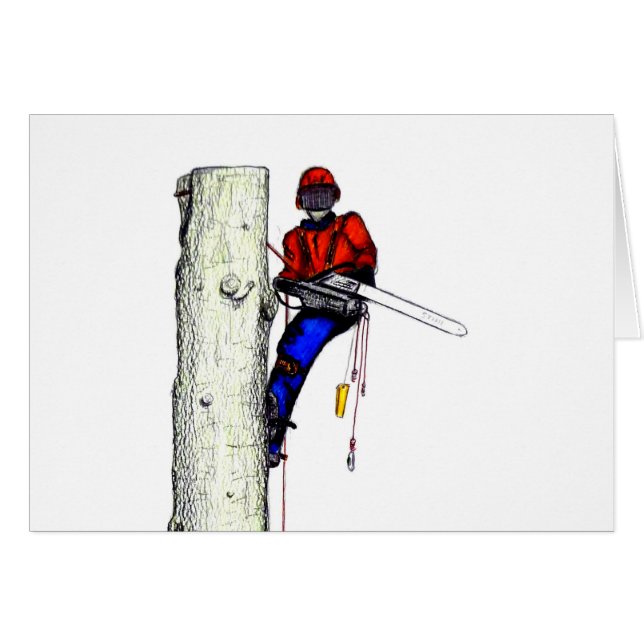 Arborismo de cirujano árbol en el trabajo actual d (Anverso (Horizontal))