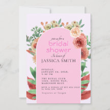 arca floral elegante plantilla brillante invitació