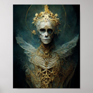 Arcángel no muerto Poster de arte de fantasía góti