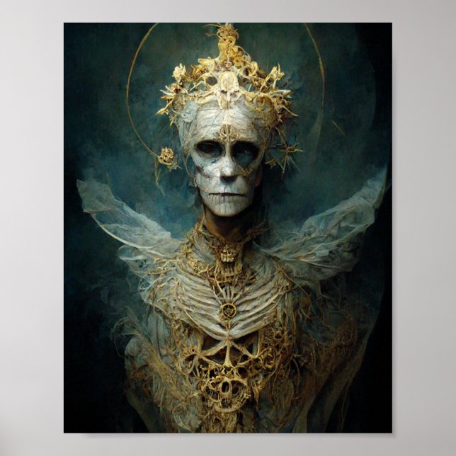 Arcángel no muerto Poster de arte de fantasía góti (Frente)