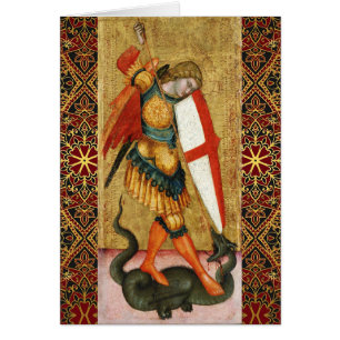 Arcángel San Miguel y Oración Sienesa del Dragón