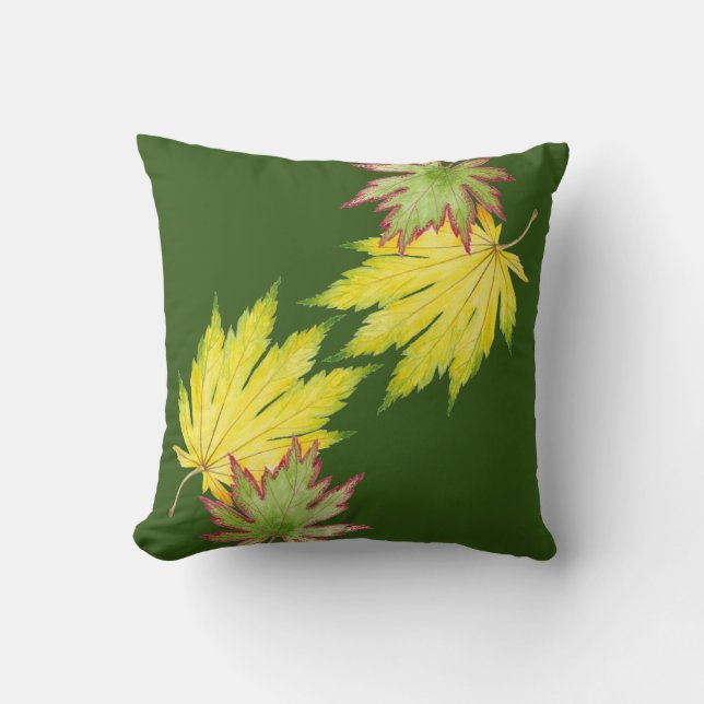 Arce japonés en un Cojín decorativo (Anverso)