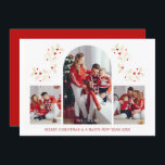 Arch Effect Christmas Branches 3 Photos Collage<br><div class="desc">Arch Effect Christmas Branches 3 Photos Collage Holidays Card with Envelope. IMPORTANT NOTICE: This design is part of a collection and has other coordinated elements that you can find in my store. Sometimes it can be difficult to aesthealign and texts or initials on the designs, if so tell me and...</div>