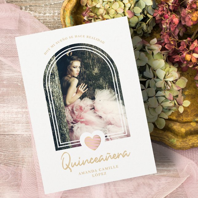 Arch Español Moderno Foto De Quinceañera Corazón R (Subido por el creador)