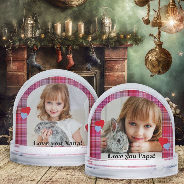 Arch Photo Pink Plaid Grandkids Holiday Gift (Subido por el creador)