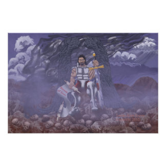 Archangel Michael 28"X18.67" Impresión brillante