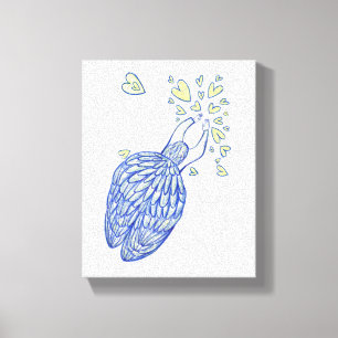 Archangel Michael Painting Arte de tela envuelto