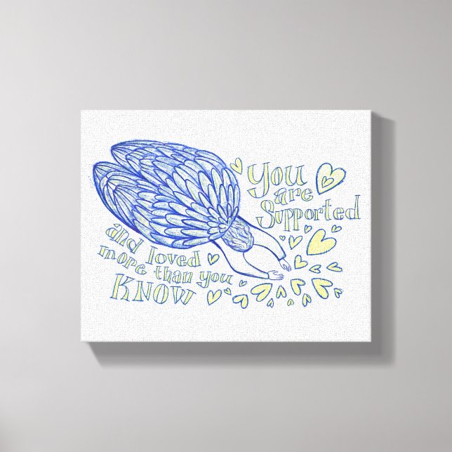 Archangel Michael Painting Arte de tela envuelto (Anverso)