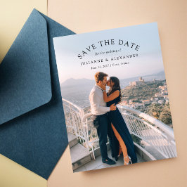 Arched Save the Date Photo Invitación