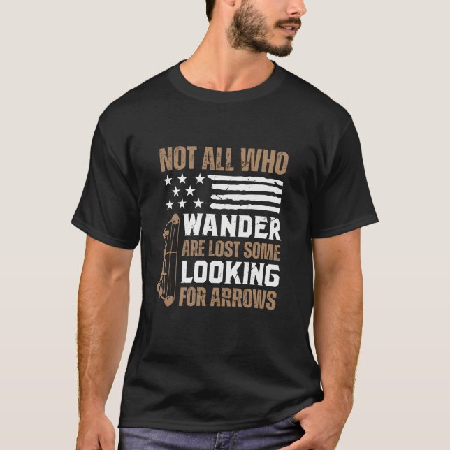 Archer Bow Caza Arco de Larga Manga Camiseta (Anverso)