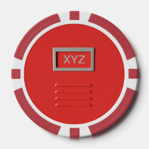 Archivo personalizado de gabinete fichas de póker