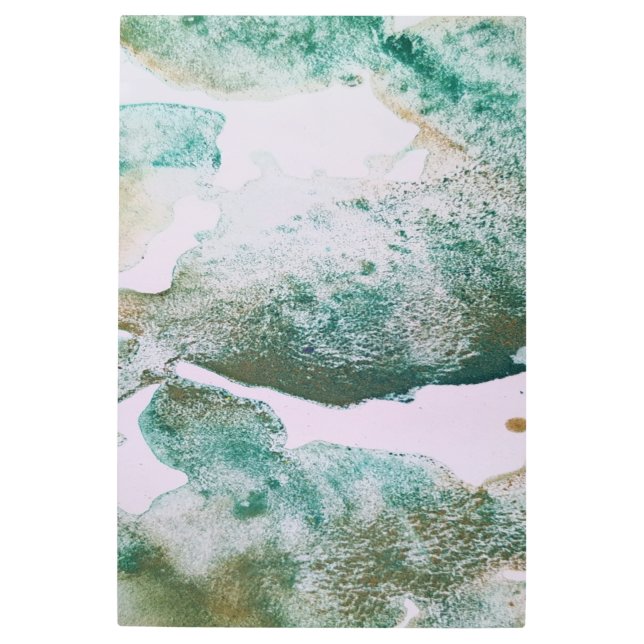 arcilla marrón verde acuarela textura arte metaliz (Anverso)