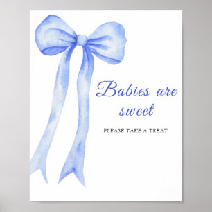 Arco azul acuarela - los bebés son posters dulces
