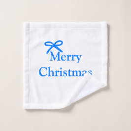 Arco azul alegre Navidad regalos familiares simple