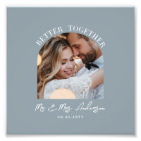 Arco azul polvoriento foto regalo de boda decoraci