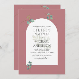 Arco Boda de Dusty Rosa Eucalyptus