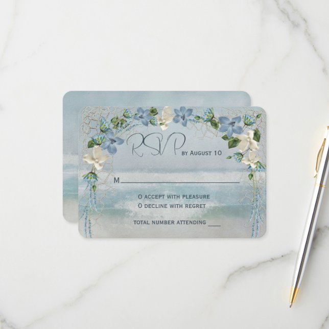 Arco Boda RSVP con red náutica (Anverso/Reverso In Situ)