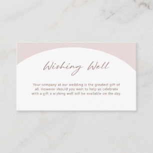 Arco bohemio con tarjeta de cierre de pozos