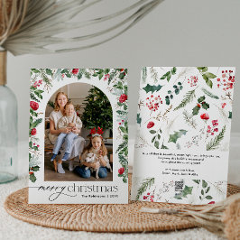 Arco botánico de Moda moderna 1 Foto Feliz Navidad