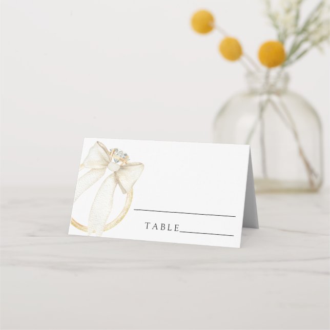 Arco de anillo para ducha de novia - tarjetas de l (Anverso)