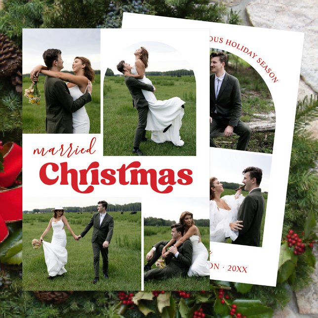 Arco de Collage de fotos de recién casados Navidad (Subido por el creador)