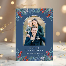 Arco de Foto de Navidad 1 Botánico Acuarela