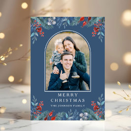 Arco de Foto de Navidad 1 Botánico Acuarela