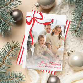 Arco de foto de Navidad con cinta roja brillante d