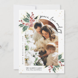 Arco de foto de Navidad moderno con acuarela de ac