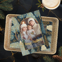 Arco de Foto de Navidad Personalizado Bosque Moder