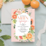 Arco de Invitación a la Ducha Bridal del Principal<br><div class="desc">Este diseño de cítricos tropicales cuenta con fuentes modernas y elegantes (que cambian con facilidad los colores) y un ramo de flores de colores y cítricos tropicales como limón,  lima,  naranja,  pomelo y papaya. ...  Vea toda la colección para ver más elementos coincidentes.</div>