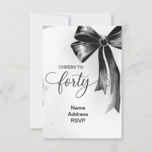 arco de invitación de cuarenta y cuarenta cumpleañ