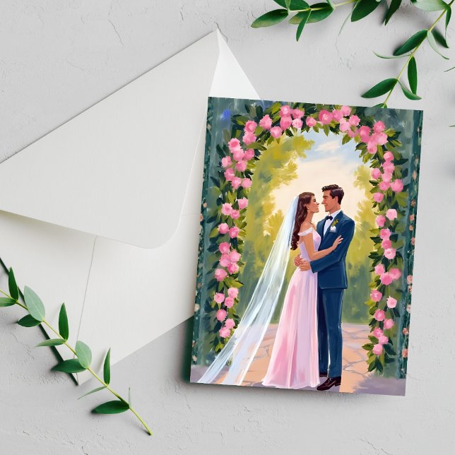 Arco de jardín de novios y novias | Tarjeta de bod (Subido por el creador)