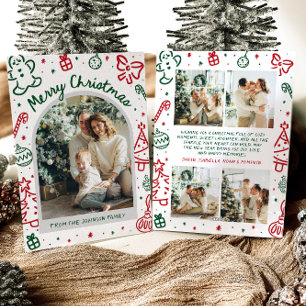 Arco de mano caprichoso fotografía navidad