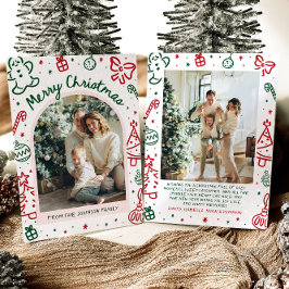 Arco de mano caprichoso fotografía navidad