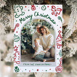 Arco de mano caprichoso fotografía navidad