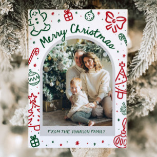 Arco de mano caprichoso fotografía navidad