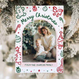 Arco de mano caprichoso fotografía navidad