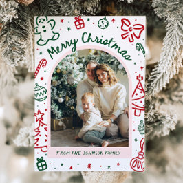 Arco de mano caprichoso fotografía navidad