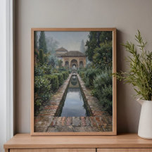 Arco de mármol de la Alhambra de Granada Arte