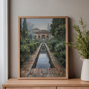 Arco de mármol de la Alhambra de Granada Arte