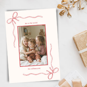 Arco de Navidad Dibujado a Mano Foto de Familia Al