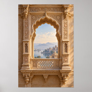 Arco de Palacio Tallado Ornate con Arte de Pared c