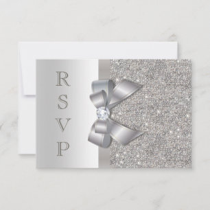 Arco de Plata Falso y Diamantes RSVP